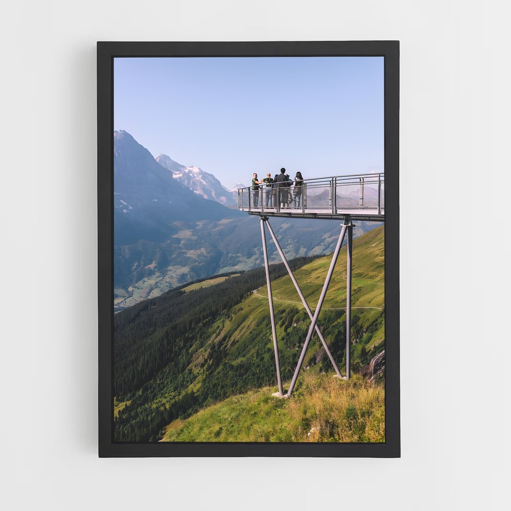 Poster Amour Suspendu – affiche Base jump (vue 2)